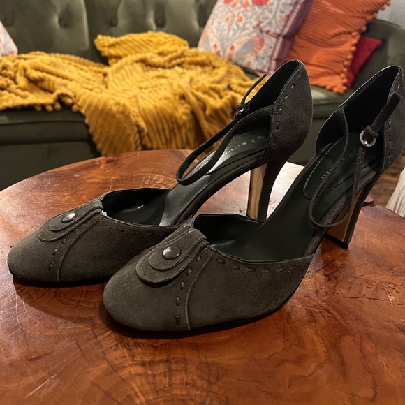 Nine West Vintage Olive Green Mary Jane 10 - Picture 4 of 6